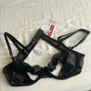 Yamamay black Lace peekaboo Bra